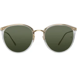 Linda Farrow - Calthorpe Oval Sunglasses in Clear - LFL251C76SUN - Eyewear - Avvenice