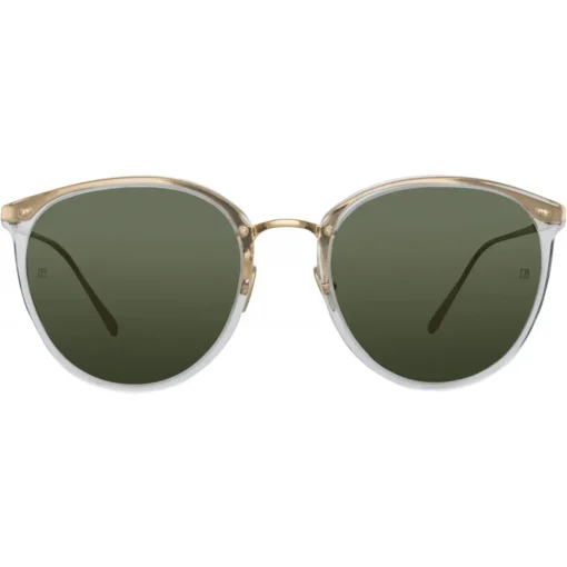 Linda Farrow - Calthorpe Oval Sunglasses in Clear - LFL251C76SUN - Eyewear - Avvenice