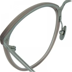 Linda Farrow - Calthorpe Oval Optical Glasses in Milky Grey - LFL251C57OPT - Eyewear - Avvenice