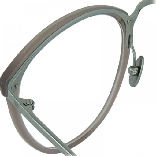 Linda Farrow - Calthorpe Oval Optical Glasses in Milky Grey - LFL251C57OPT - Eyewear - Avvenice