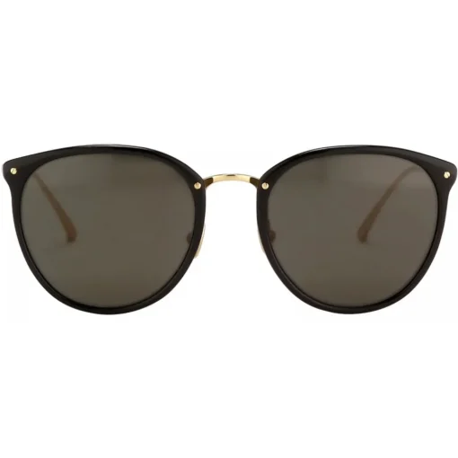 Linda Farrow - Calthorpe Oval Sunglasses in Black - LFLC251C13SUN - Eyewear - Avvenice^ Sunglasses
