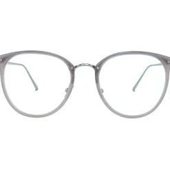 Linda Farrow - Calthorpe Oval Optical Glasses in Milky Grey - LFL251C57OPT - Eyewear - Avvenice