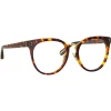 Linda Farrow - Carla Oval Optical Glasses in Tortoiseshell - LFL1327C2OPT - Eyewear - Avvenice^ Sunglasses