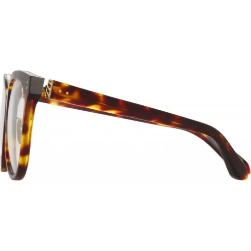 Linda Farrow - Carla Oval Optical Glasses in Tortoiseshell - LFL1327C2OPT - Eyewear - Avvenice^ Sunglasses