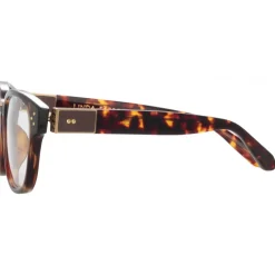 Linda Farrow - Carlos D-Frame Optical Glasses in Tortoiseshell - LFL1412C2OPT - Eyewear - Avvenice^ Sunglasses