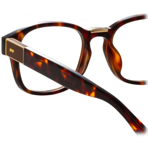 Linda Farrow - Carlos D-Frame Optical Glasses in Tortoiseshell - LFL1412C2OPT - Eyewear - Avvenice^ Sunglasses