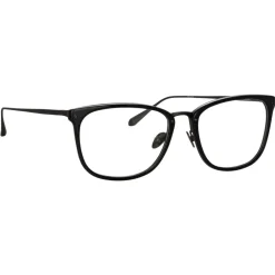 Linda Farrow - Cassin Optical D-Frame in Matt Nickel - LFL1457C5OPT - Eyewear - Avvenice^ Sunglasses