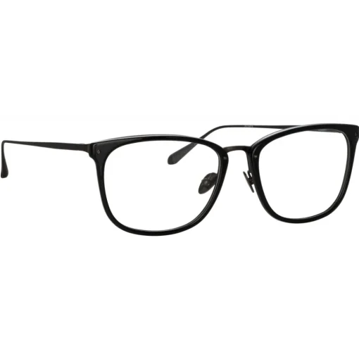 Linda Farrow - Cassin Optical D-Frame in Matt Nickel - LFL1457C5OPT - Eyewear - Avvenice^ Sunglasses