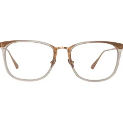 Linda Farrow - Cassin Optical D-Frame in Ash - LFL1457C6OPT - Eyewear - Avvenice^ Sunglasses