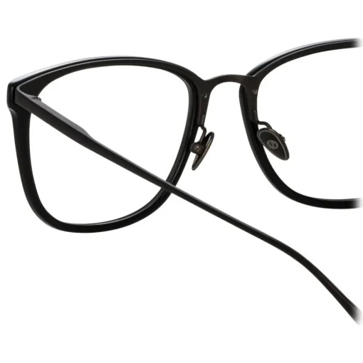 Linda Farrow - Cassin Optical D-Frame in Matt Nickel - LFL1457C5OPT - Eyewear - Avvenice^ Sunglasses