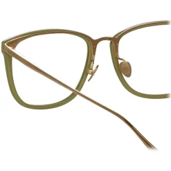 Linda Farrow - Cassin Optical D-Frame in Sage - LFL1457C7OPT - Eyewear - Avvenice