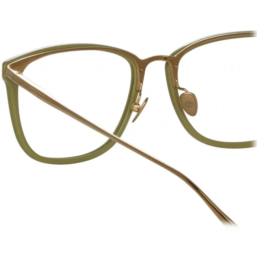 Linda Farrow - Cassin Optical D-Frame in Sage - LFL1457C7OPT - Eyewear - Avvenice