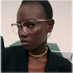 Linda Farrow - Cassin Optical D-Frame in Ash - LFL1457C6OPT - Eyewear - Avvenice^ Sunglasses