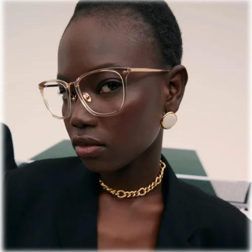 Linda Farrow - Cassin Optical D-Frame in Ash - LFL1457C6OPT - Eyewear - Avvenice^ Sunglasses
