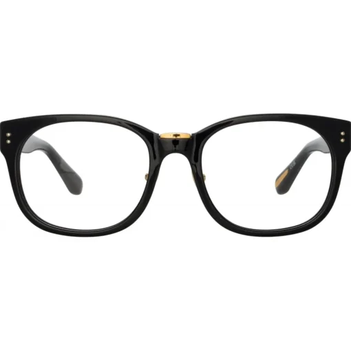 Linda Farrow - Cedric A Rectangular Optical Frames in Black - LFL1275AC6OPT - Eyewear - Avvenice^ Sunglasses