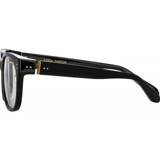 Linda Farrow - Cedric A Rectangular Optical Frames in Black - LFL1275AC6OPT - Eyewear - Avvenice^ Sunglasses