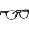 Linda Farrow - Cedric Rectangular Optical Frames in Black and Nickel - LFL1275C10OPT - Eyewear - Avvenice