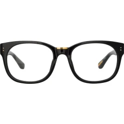 Linda Farrow - Cedric Rectangular Optical Frames in Black - LFL1275C1OPT - Eyewear - Avvenice^ Sunglasses