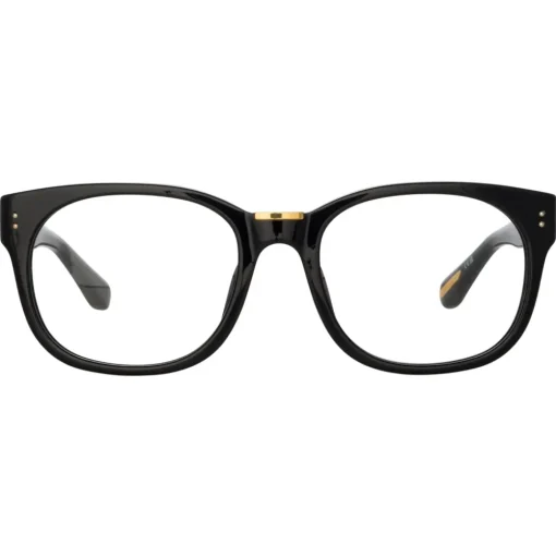 Linda Farrow - Cedric Rectangular Optical Frames in Black - LFL1275C1OPT - Eyewear - Avvenice^ Sunglasses
