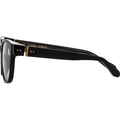 Linda Farrow - Cedric Rectangular Optical Frames in Black - LFL1275C1OPT - Eyewear - Avvenice^ Sunglasses