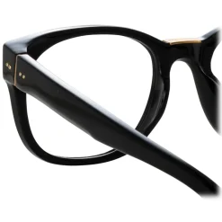 Linda Farrow - Cedric Rectangular Optical Frames in Black - LFL1275C1OPT - Eyewear - Avvenice^ Sunglasses