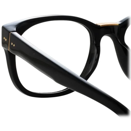 Linda Farrow - Cedric Rectangular Optical Frames in Black - LFL1275C1OPT - Eyewear - Avvenice^ Sunglasses