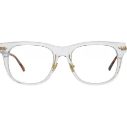 Linda Farrow - Chrysler D-Frame Optical Glasses in Clear - LF43C3OPT - Eyewear - Avvenice