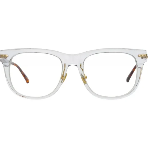 Linda Farrow - Chrysler D-Frame Optical Glasses in Clear - LF43C3OPT - Eyewear - Avvenice