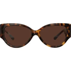 Linda Farrow - Connie Cat Eye Sunglasses in Tortoiseshell - LFL1425C2SUN - Eyewear - Avvenice^ Sunglasses