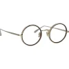 Linda Farrow - Cortina Oval Optical Glasses in Light Gold - LFL1388C2OPT - Eyewear - Avvenice