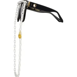 Linda Farrow - Dakota Flat Top Sunglasses in Black Gray - LFL1304C2SUN - Eyewear - Avvenice