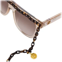 Linda Farrow - Dakota Flat Top Sunglasses in Ash - LFL1304C4SUN - Eyewear - Avvenice^ Sunglasses