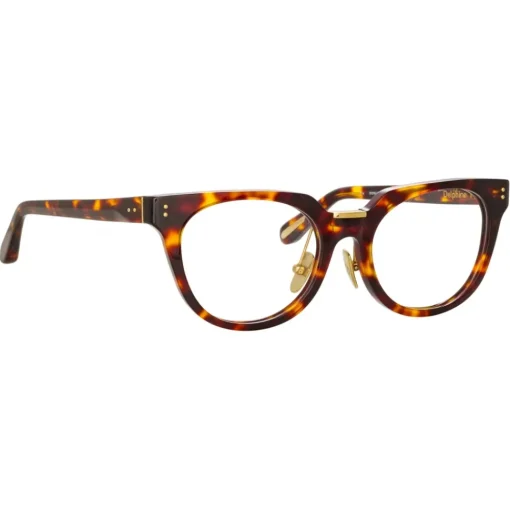 Linda Farrow - Delphine Cat Eye Optical Glasses in Tortoiseshell - LFL1323C2OPT - Eyewear - Avvenice^ Sunglasses