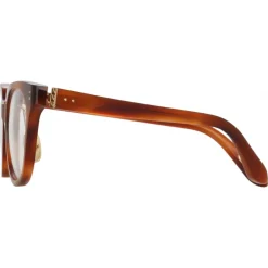 Linda Farrow - Delphine Cat Eye Optical Glasses in Horn - LFL1323C3OPT - Eyewear - Avvenice^ Sunglasses