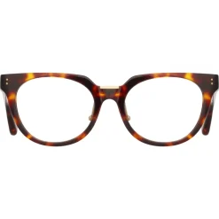 Linda Farrow - Delphine Cat Eye Optical Glasses in Tortoiseshell - LFL1323C2OPT - Eyewear - Avvenice^ Sunglasses