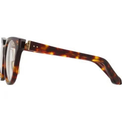 Linda Farrow - Delphine Cat Eye Optical Glasses in Tortoiseshell - LFL1323C2OPT - Eyewear - Avvenice^ Sunglasses