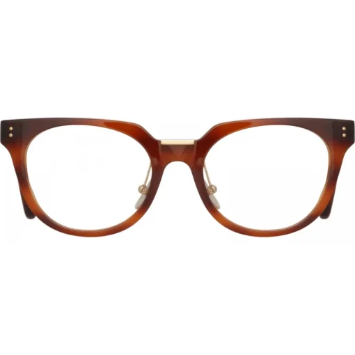 Linda Farrow - Delphine Cat Eye Optical Glasses in Horn - LFL1323C3OPT - Eyewear - Avvenice^ Sunglasses