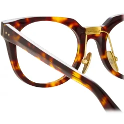 Linda Farrow - Delphine Cat Eye Optical Glasses in Tortoiseshell - LFL1323C2OPT - Eyewear - Avvenice^ Sunglasses