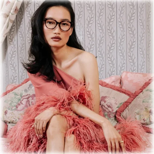 Linda Farrow - Delphine Cat Eye Optical Glasses in Tortoiseshell - LFL1323C2OPT - Eyewear - Avvenice^ Sunglasses