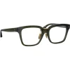 Linda Farrow - Desiree D-Frame Optical Glasses in Green - LFL1322C7OPT - Eyewear - Avvenice