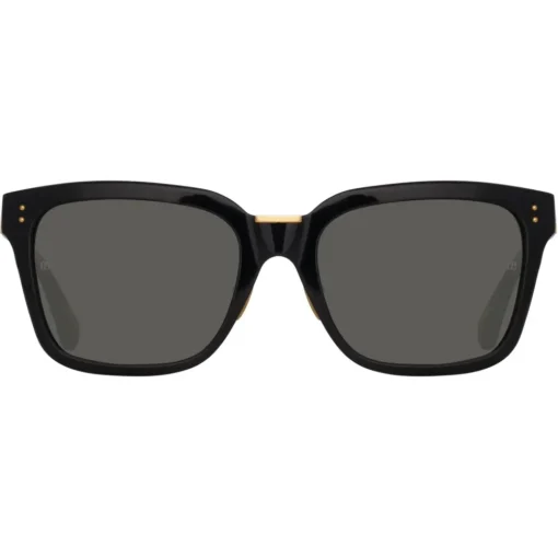 Linda Farrow - Desiree D-Frame Sunglasses in Green - LFL1322C6SUN - Eyewear - Avvenice