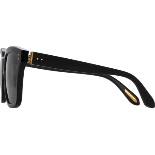 Linda Farrow - Desiree D-Frame Sunglasses in Green - LFL1322C6SUN - Eyewear - Avvenice