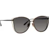 Linda Farrow - Dinah Cat Eye Sunglasses in Yellow Gold - LFL1422C3SUN - Eyewear - Avvenice^ Sunglasses
