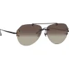 Linda Farrow - Duit Aviator Sunglasses in Black - LFL1266C1SUN - Eyewear - Avvenice