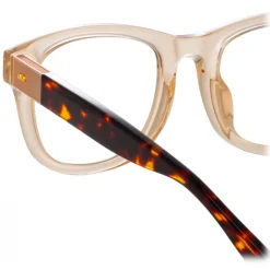 Linda Farrow - Edson D-Frame Optical Glasses in Black - LFL1385C1OPT - Eyewear - Avvenice