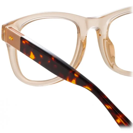Linda Farrow - Edson D-Frame Optical Glasses in Black - LFL1385C1OPT - Eyewear - Avvenice