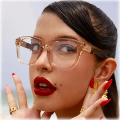 Linda Farrow - Edson D-Frame Optical Glasses in Black - LFL1385C1OPT - Eyewear - Avvenice