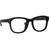 Linda Farrow - Edson Optical D-Frame in Black and Nickel - LFL1385C7OPT - Eyewear - Avvenice