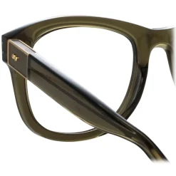 Linda Farrow - Edson Optical D-Frame in Translucent Green - LFL1385C9OPT - Eyewear - Avvenice^ Sunglasses