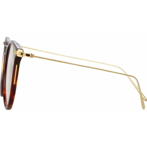Linda Farrow - Ellis Oval Optical Glasses in Tortoiseshell - LF54C2OPT - Eyewear - Avvenice